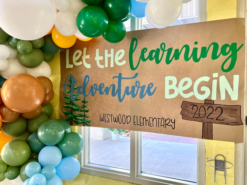 Custom Hand Painted Kraft Paper Banner Paper Banner Party Etsy