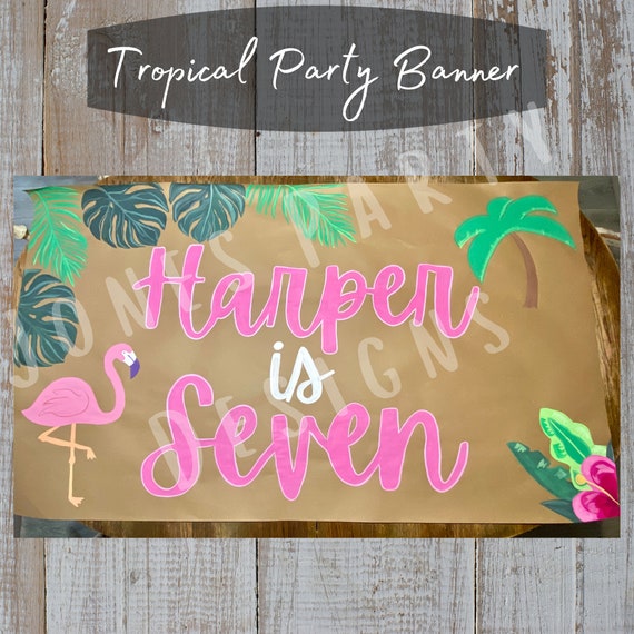 Custom Hand Painted Banner for Birthday or Bachelorette Party, Paper  Banner, Painted Banner, Kraft Paper 