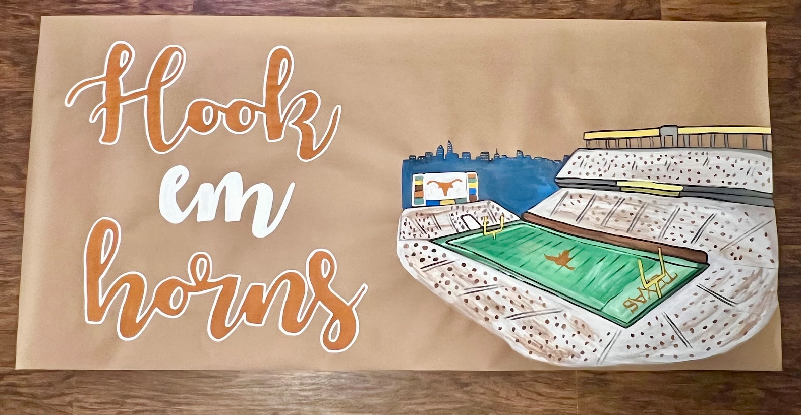 How To Paint A Banner On Butcher Paper
