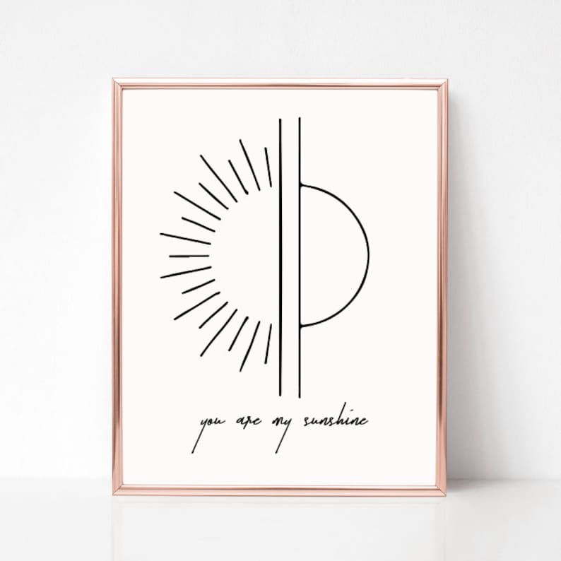 You Are My Sunshine Printable Quotes,Digital Print,Digital Download,Modern Decor Printable Wall Art Prints Instant Download Printable Art