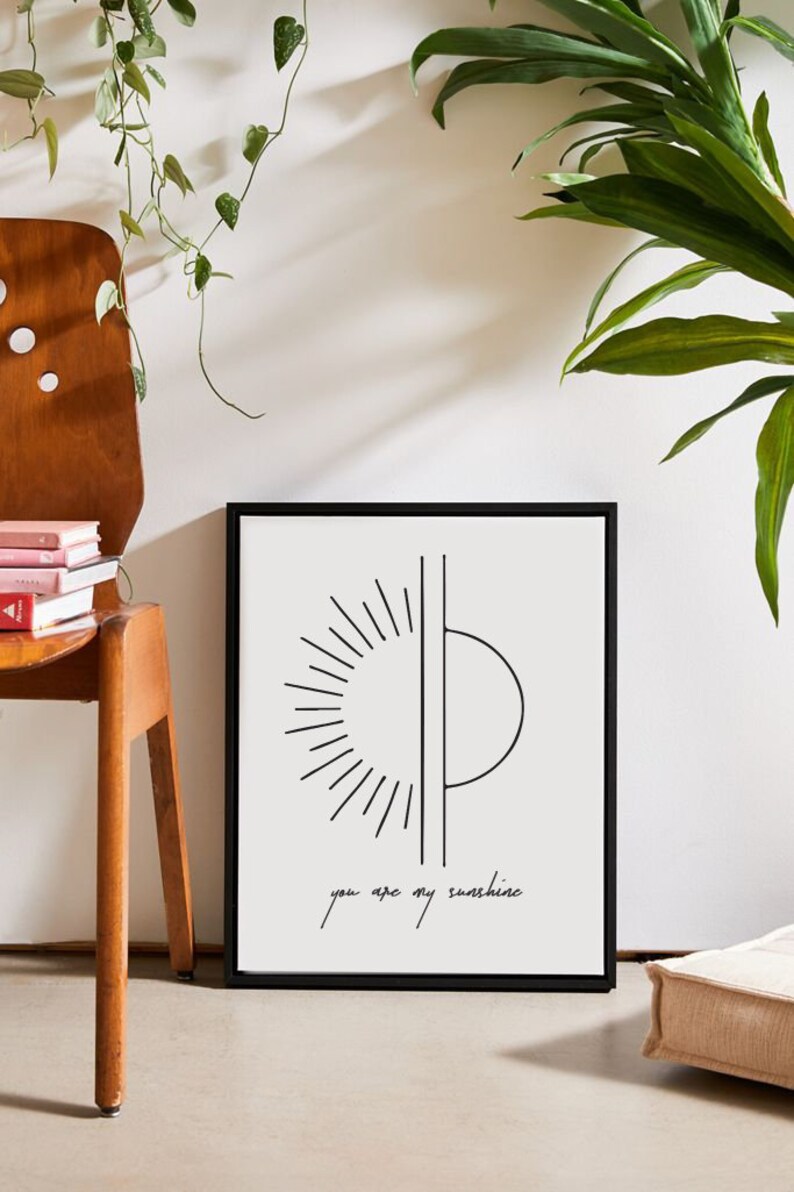 You Are My Sunshine Printable Quotes,Digital Print,Digital Download,Modern Decor Printable Wall Art Prints Instant Download Printable Art