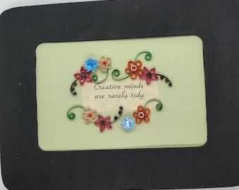 Framed quilled picture