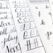 Modern Calligraphy PRINTABLE Worksheet - INSTANT DOWNLOAD - Kinda ...