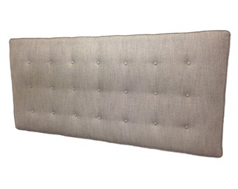 Bespoke, Buttoned Headboards, made to order, wall mounted, including fabric