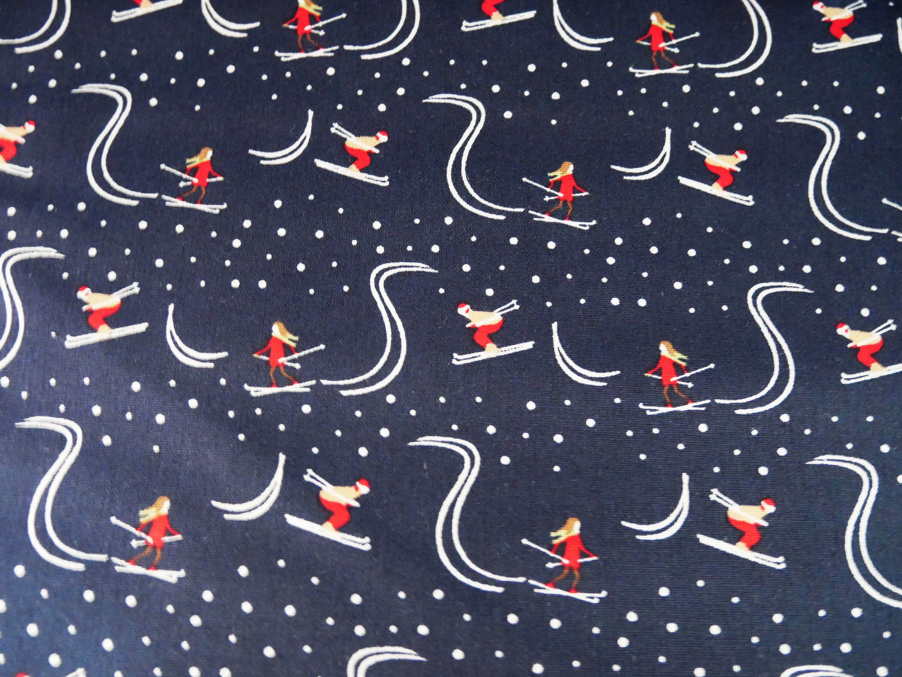 Ski Resort Cotton Xmas Fabric Craft Quilting Upholstery Fabric Etsy UK