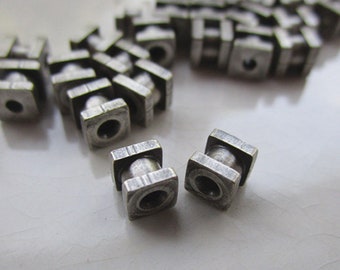 #9263 Plum 4x4mm Glasschliffperlen Würfel Cube 100St