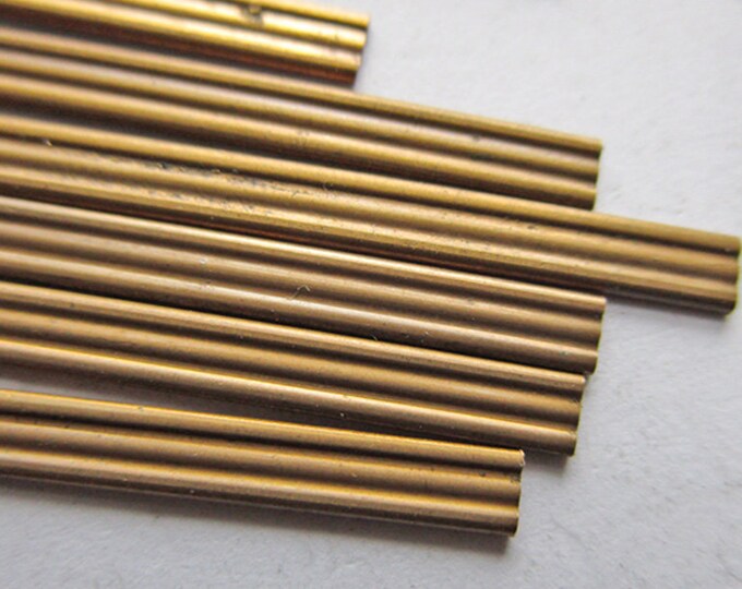 12 Pieces Vintage Brass Gallery Wire With Ridged Stripes, 3mm X 2