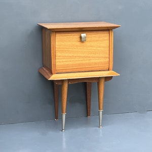 French mid-century rosewood side table / nightstand