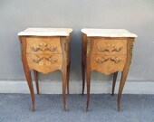 Pair of french Louis XV style side tables nightstands