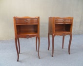 Pair of french Louis XV style side tables nightstands