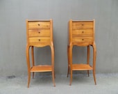 Pair of french Louis XV style side tables nightstands