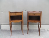 Pair of french Louis XV style side tables nightstands
