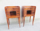 Pair of french Louis XV style side tables nightstands