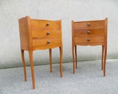 Pair of french Louis XV style side tables nightstands