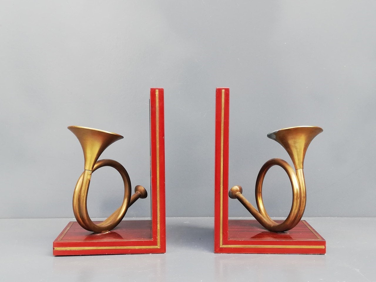 Paire de Serre Livres Vintage Années 60