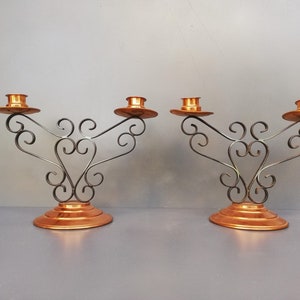 Pair of french vintage  candlesticks