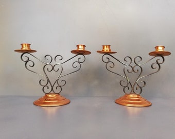 Pair of french vintage  candlesticks