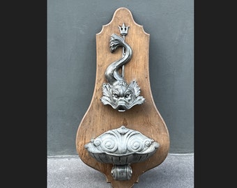 Large vintage wall ornament in the shape of a fountain