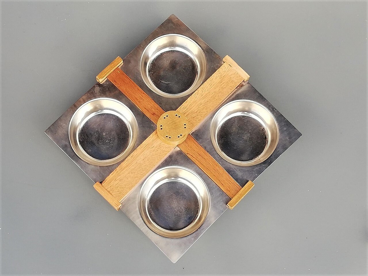 Plat à Apéritifs Années 70 Vintage