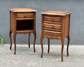 Pair of french Louis XV style side tables nightstands