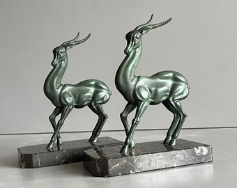 Pair of french Art Deco 1930 bookends