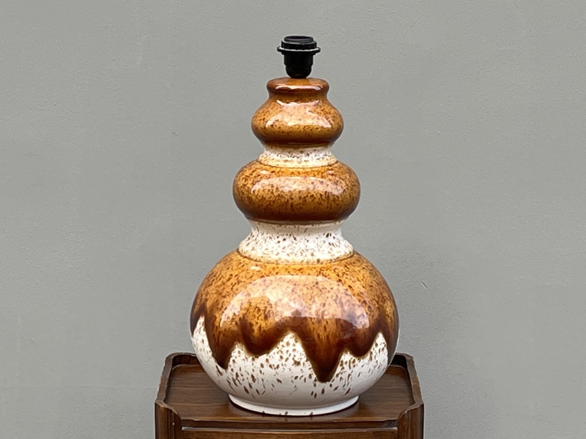 grande lampe en céramique années 70 vintage