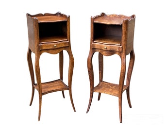 Pair of french Louis XV style side tables nightstands