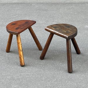 スツール 60s French Vintage Stool French Solid Milking Stool A / France / 1960s - THIRTY