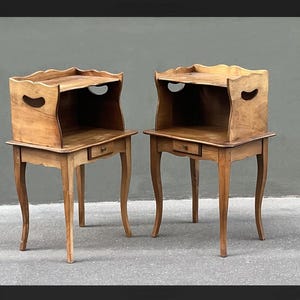 Pair of french countrystyle side tables nightstands