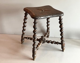 French antique stool circa 1920'/30's