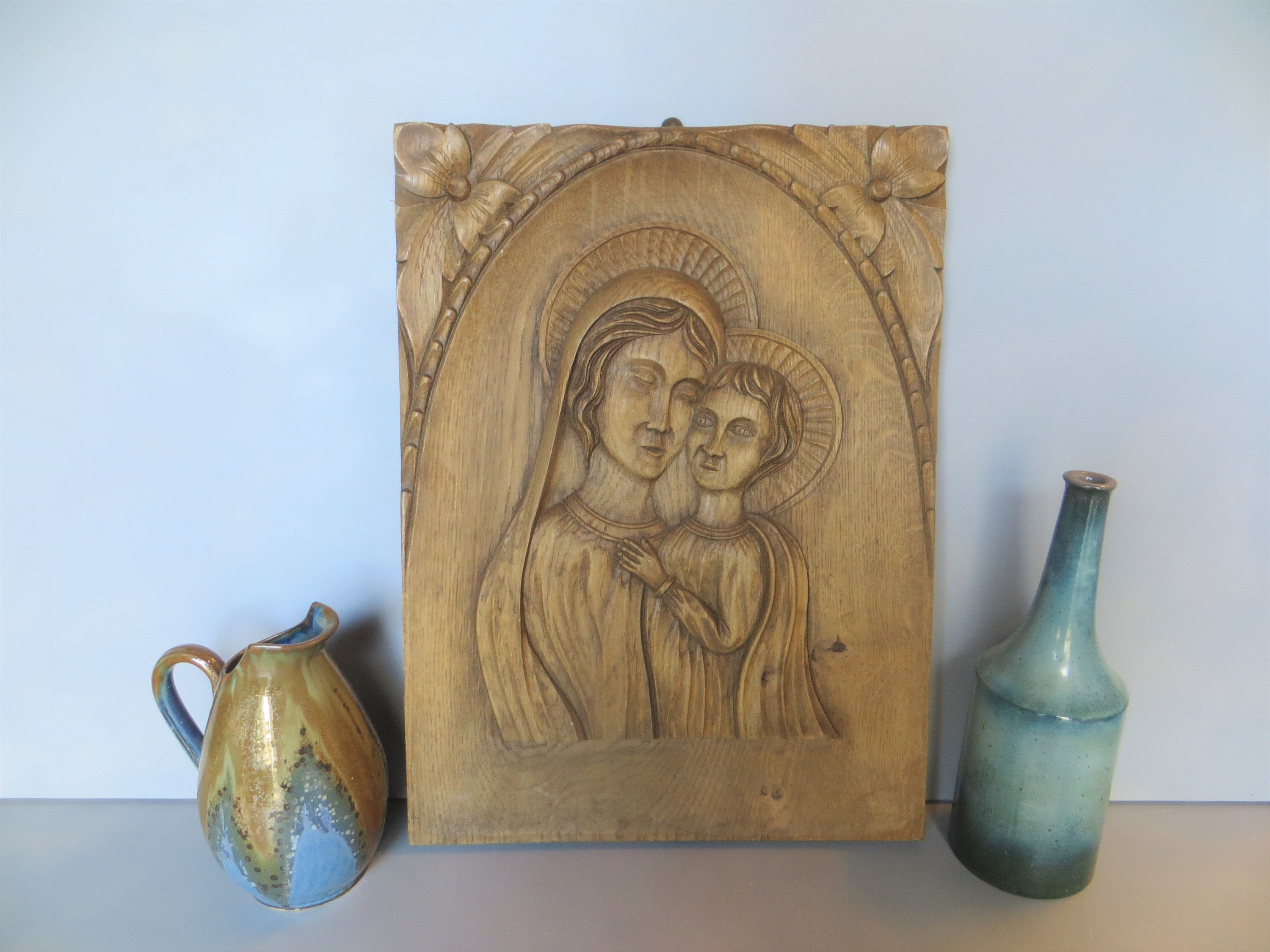 Icône Vierge à L'enfant Datant Des Années 30