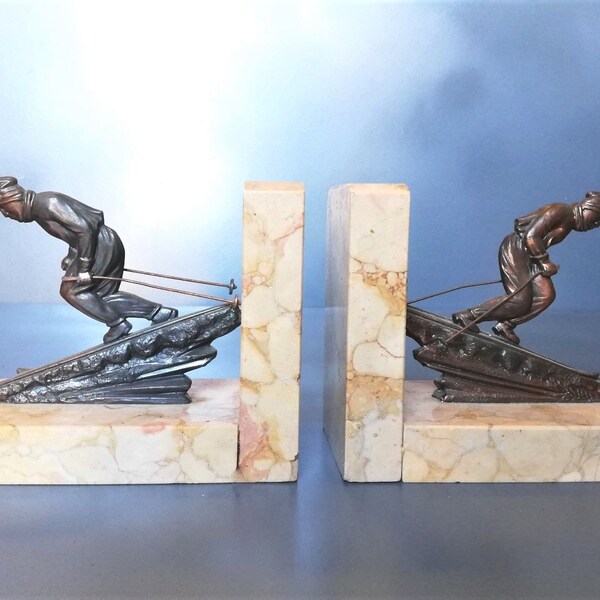 Art Deco Bookends Etsy