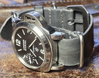 Nato strap grey color  24mm width for pam