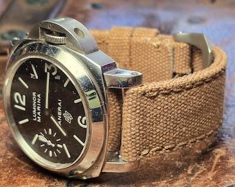 Brown custom made strap for Pam and other watches
