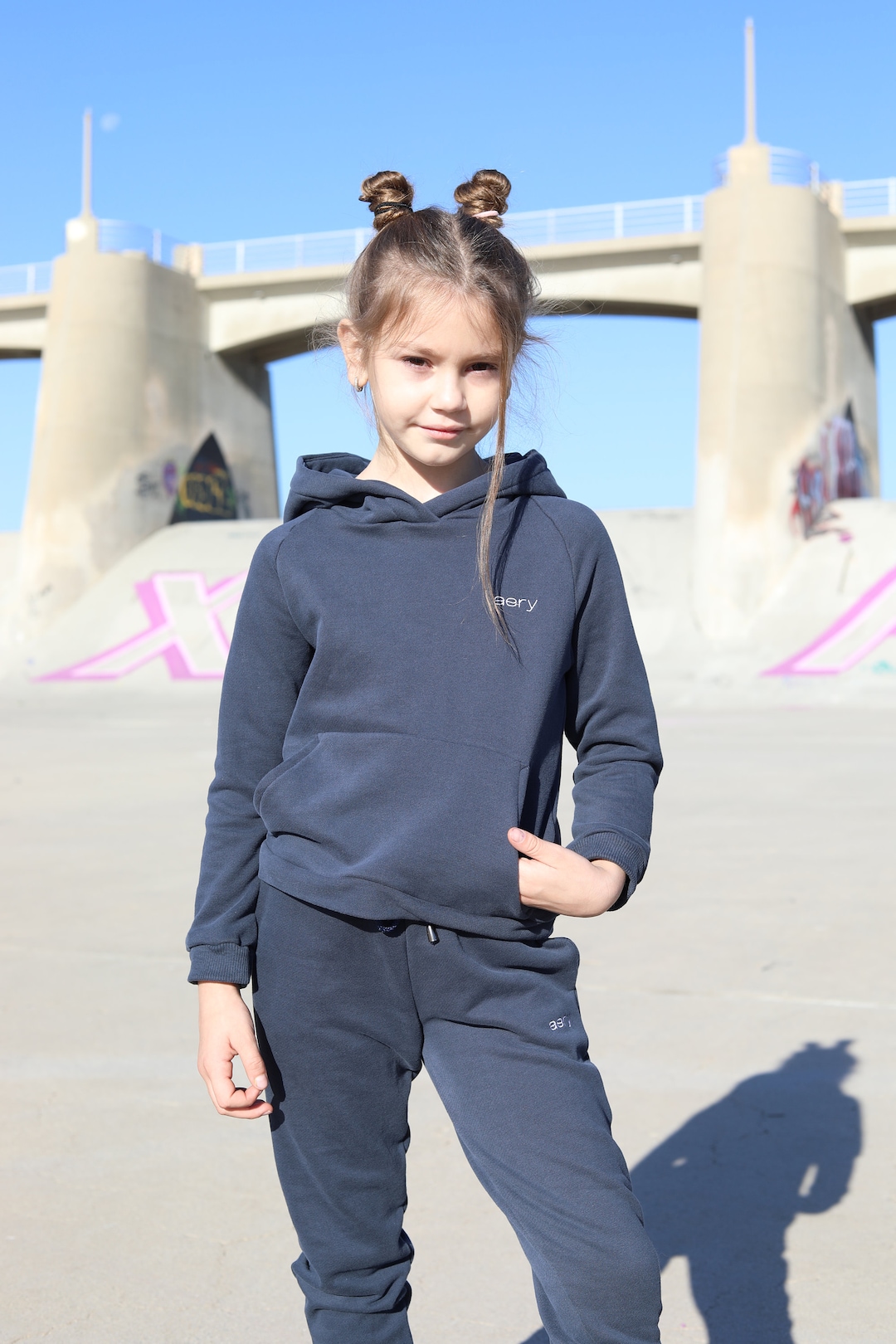 amropi 2-teiliges Komplett-Set für Mädchen, Sweatshirt mit Kapuze