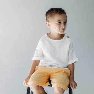 Organic Muslin shirt , unisex organic muslin clothing, muslin t-shirt for boys, girls, organic muslin kids t-shirt