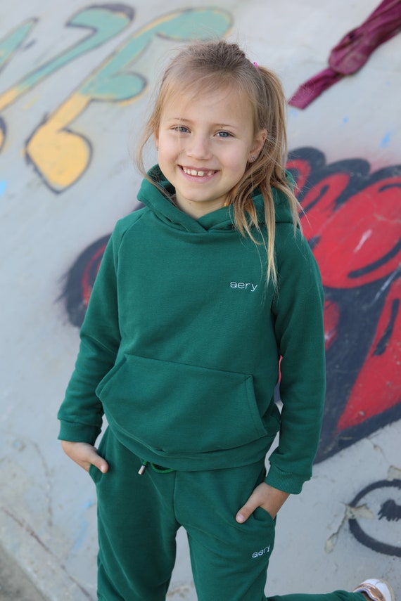 A2Z 4 Kids® Camouflage Green Hooded Jogging Suit For Girls – Fleece Tracksuit, Joggers & Hoodie