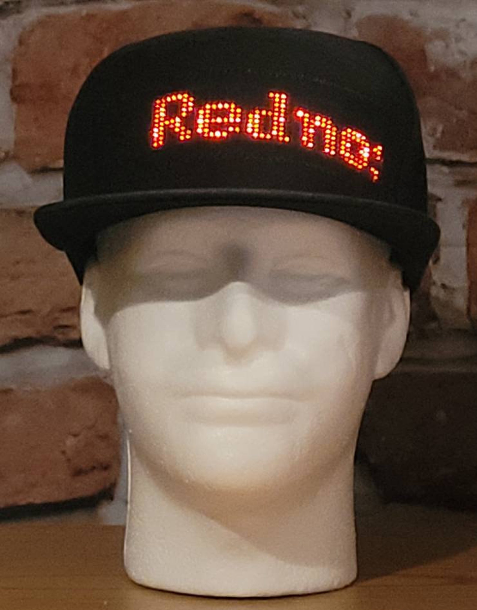 DIY Programmable LED Light up Hat With Scrolling Message Panel Etsy