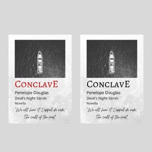 Carte affiche livre Conclave (série Devil's Night) *Article physique*