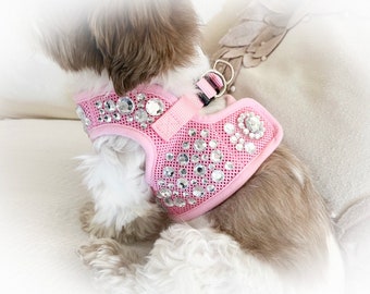 Powder Pink Harness - Bark Avenue Bling