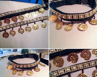 Coin Bangle Doggie Collar - Bark Avenue Bling