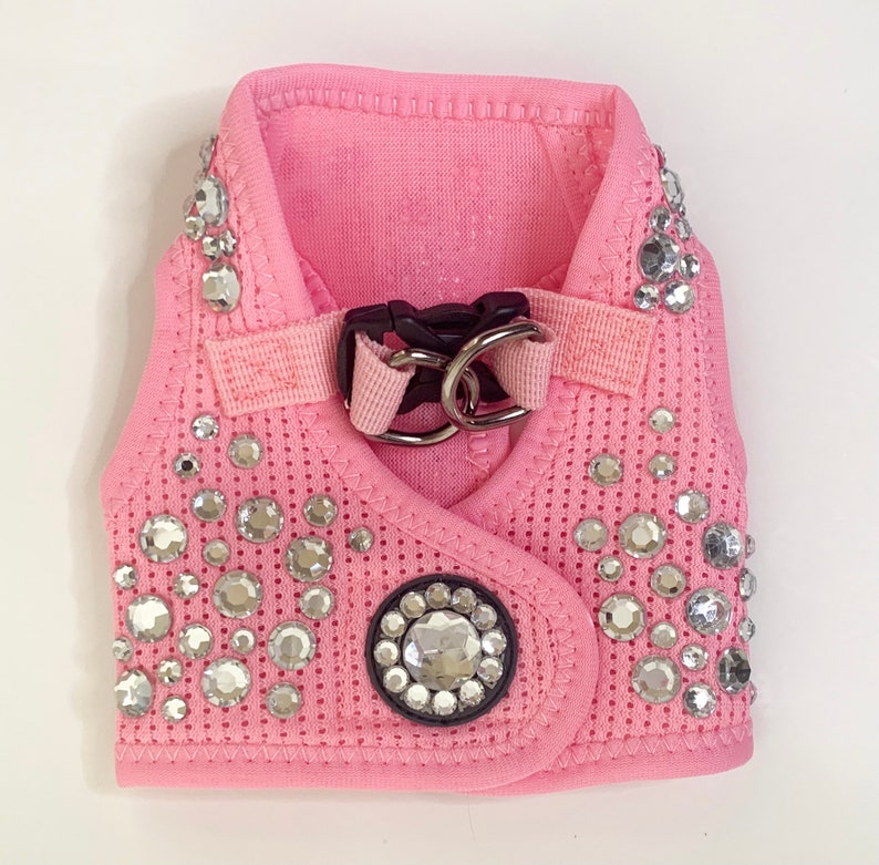 Pink Bling Dog Harness Bark Avenue Bling Etsy
