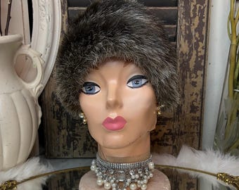 Vintage Simpsons Italy Fur Trapper Hat Vintage Simpsons Fur Trapper Hat Ear Flaps Formal Fancy  main image 3