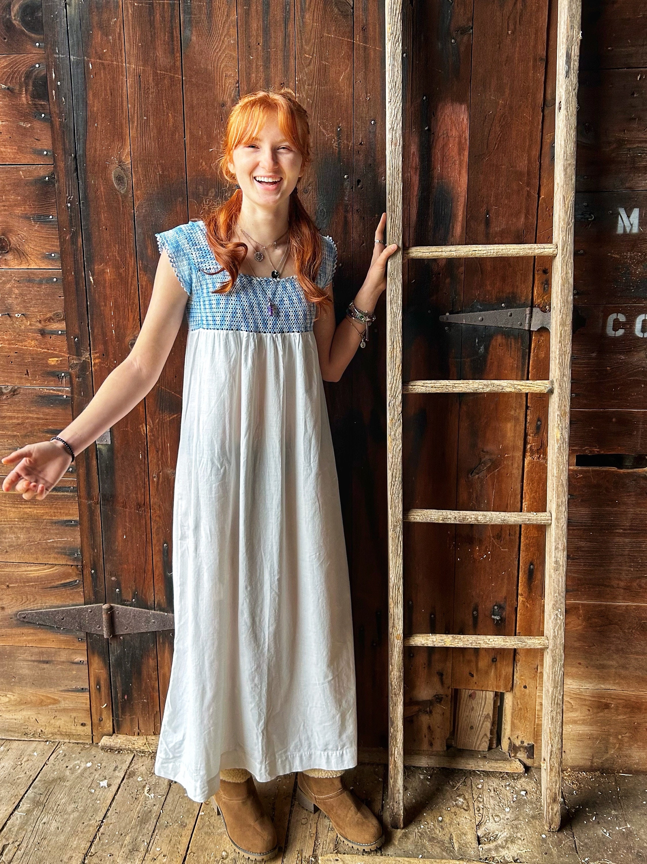 ワンピース 1900s Edwardian Nightgown Victorian Nightgown, Edwardian Night Gown, 1900s Sleepdress