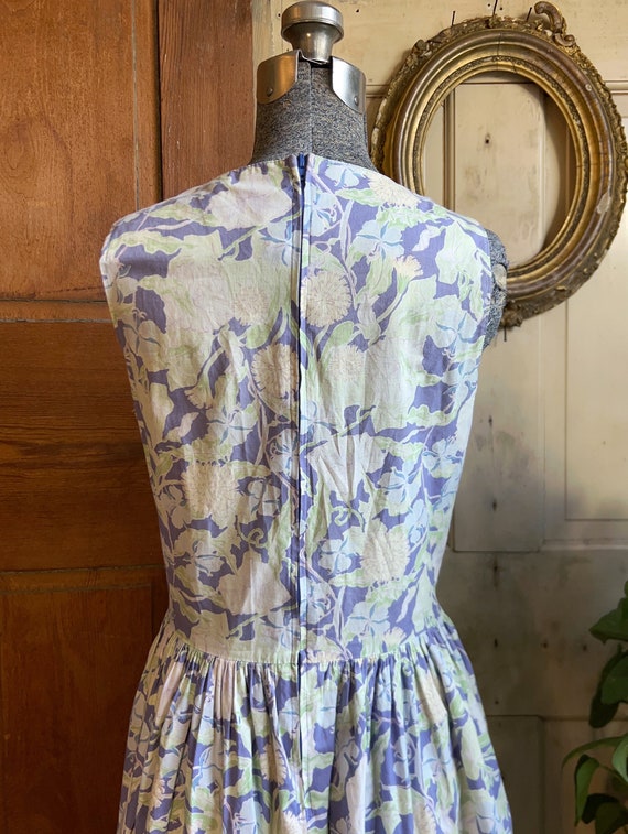 Vintage 1980s Laura Ashley floral cotton dress, 12 - image 7