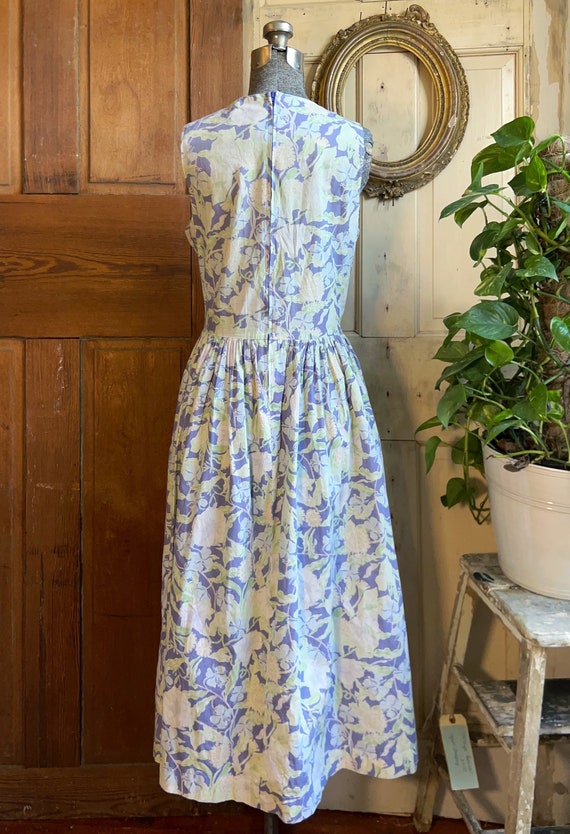 Vintage 1980s Laura Ashley floral cotton dress, 12 - image 6