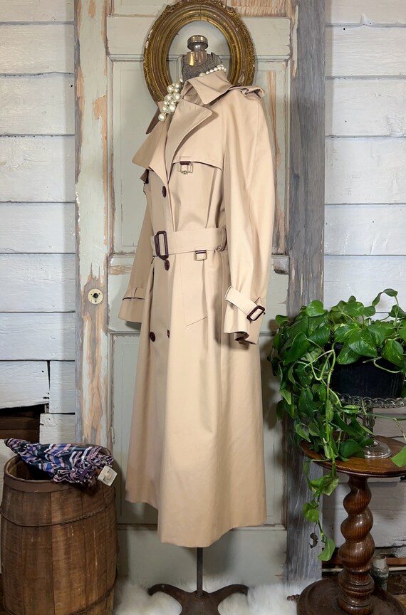 Vintage Etienne Aigner classic trench coat, rainc… - image 3