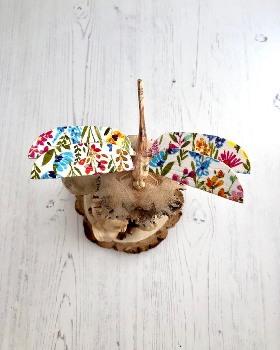 Parasitic Dragonfly Wooden Ornament