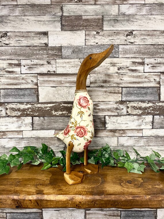 Emma Bridgewater Rose XL Wooden Duck