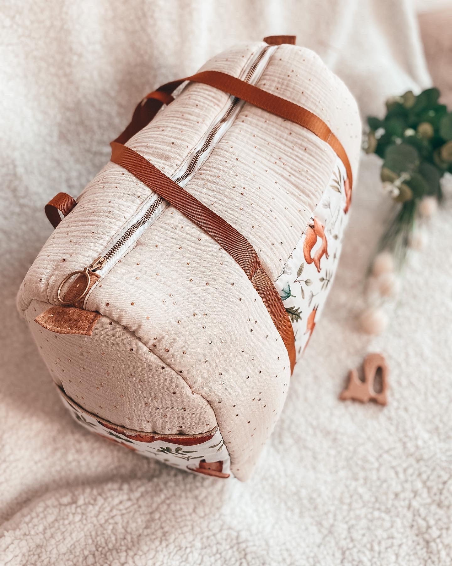 Sac à Langer Chihiro Gaze de Coton/Sur Commande